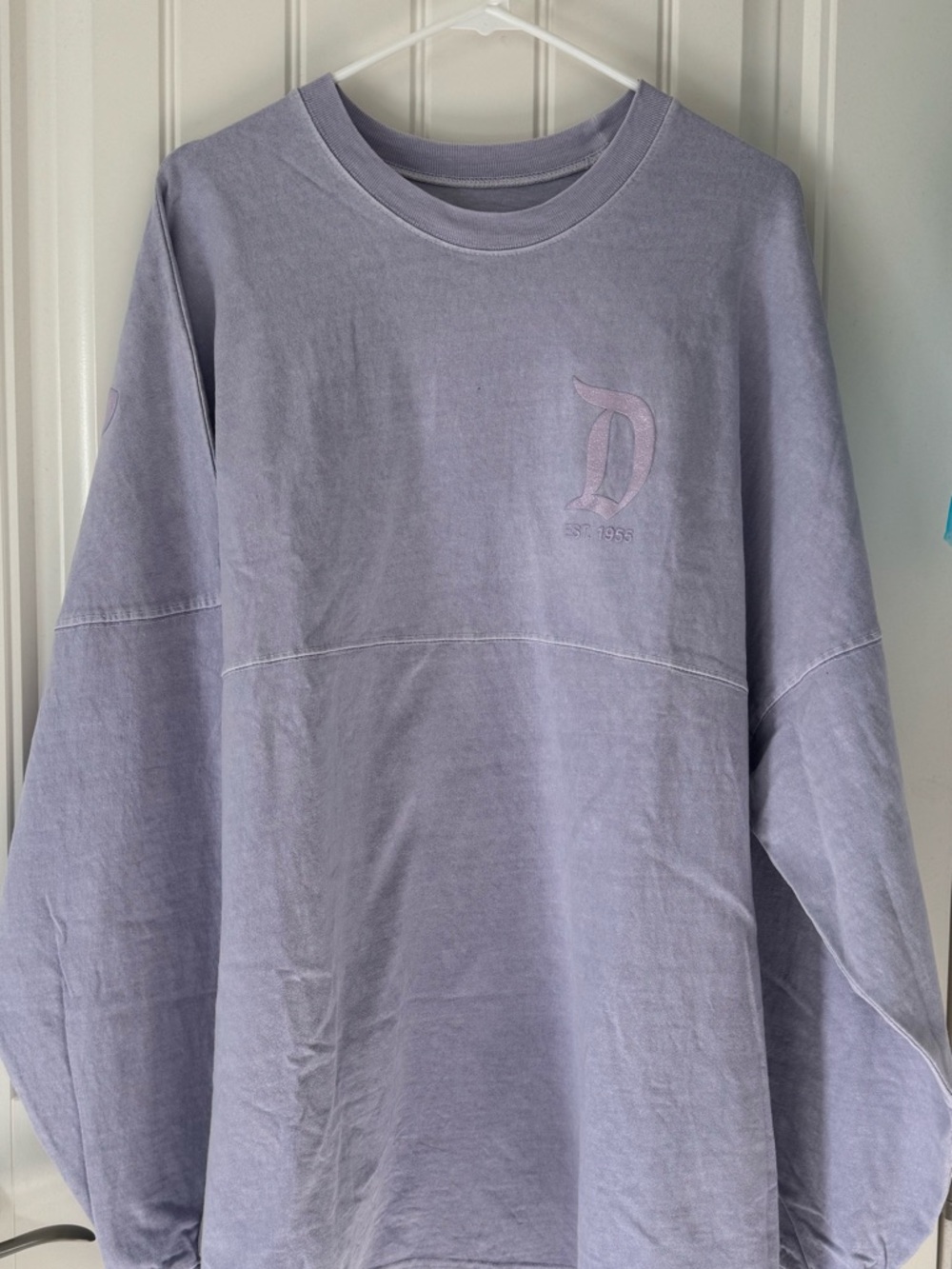 Disney Lavender Crewneck Tee with Subtle Logo